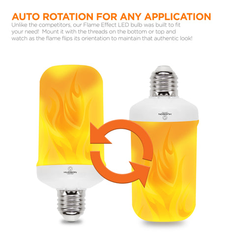 LED Flame Effect Bulb - 2 Bulbs