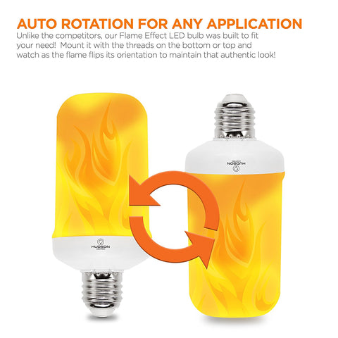 LED Flame Effect Light Bulb - 1 Pack