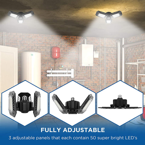 Deformable LED Garage/Shop Light - 60W
