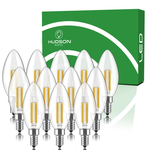 Dimmable LED Candelabra Bulbs - 5000K Cool White - 12 pk