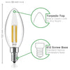 Image of Dimmable LED Candelabra Bulbs - 5000K Cool White - 12 pk