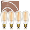 Image of Vintage Incandescent Edison Bulbs - ST58 - 2100K Amber Warm