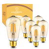 Image of 6 Pack Dimmable LED Edison Bulbs - 2700K with Amber Tint